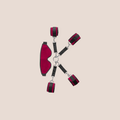 Entrusted — restraint piece on a warm blush background