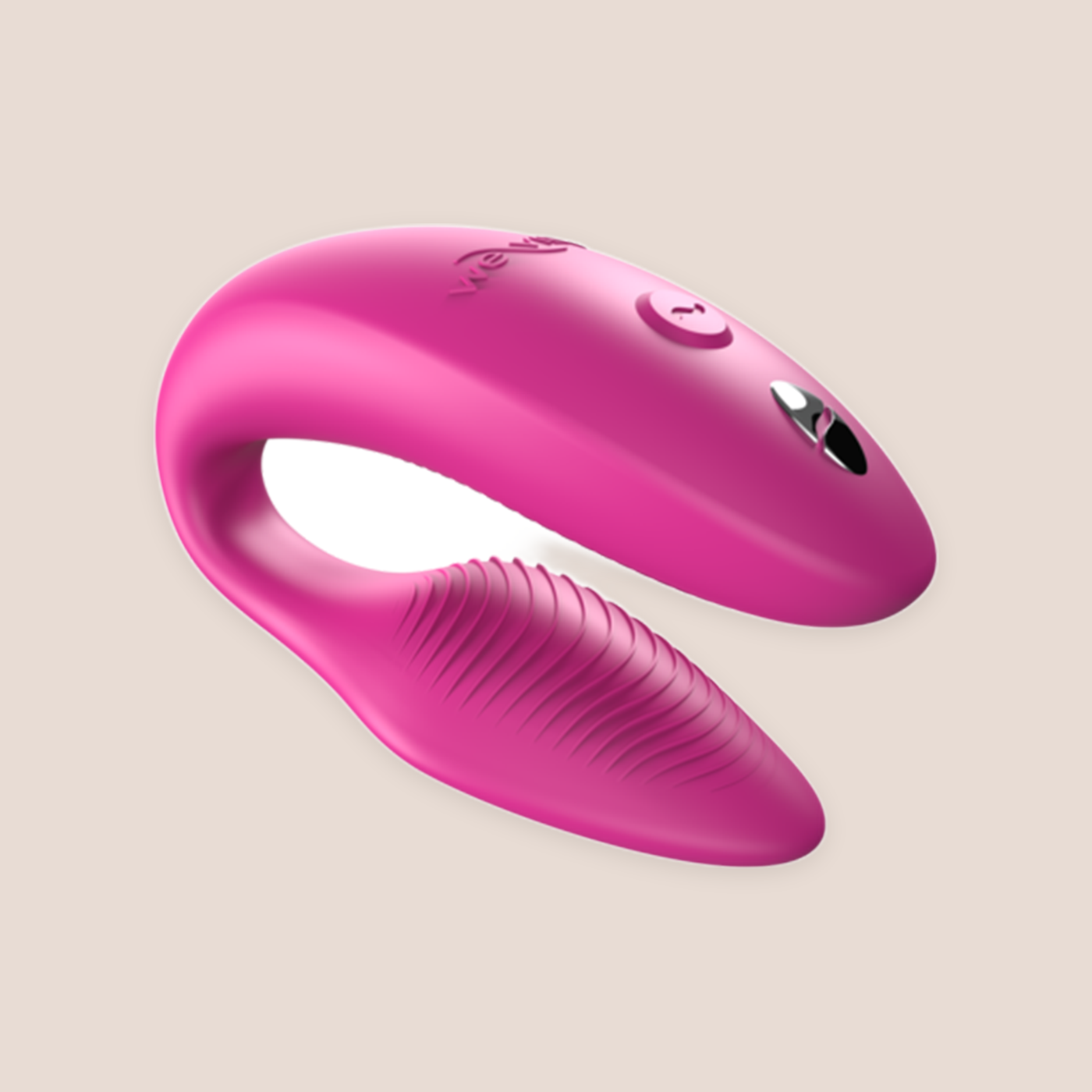 Entwined — intimate massager on a warm blush background