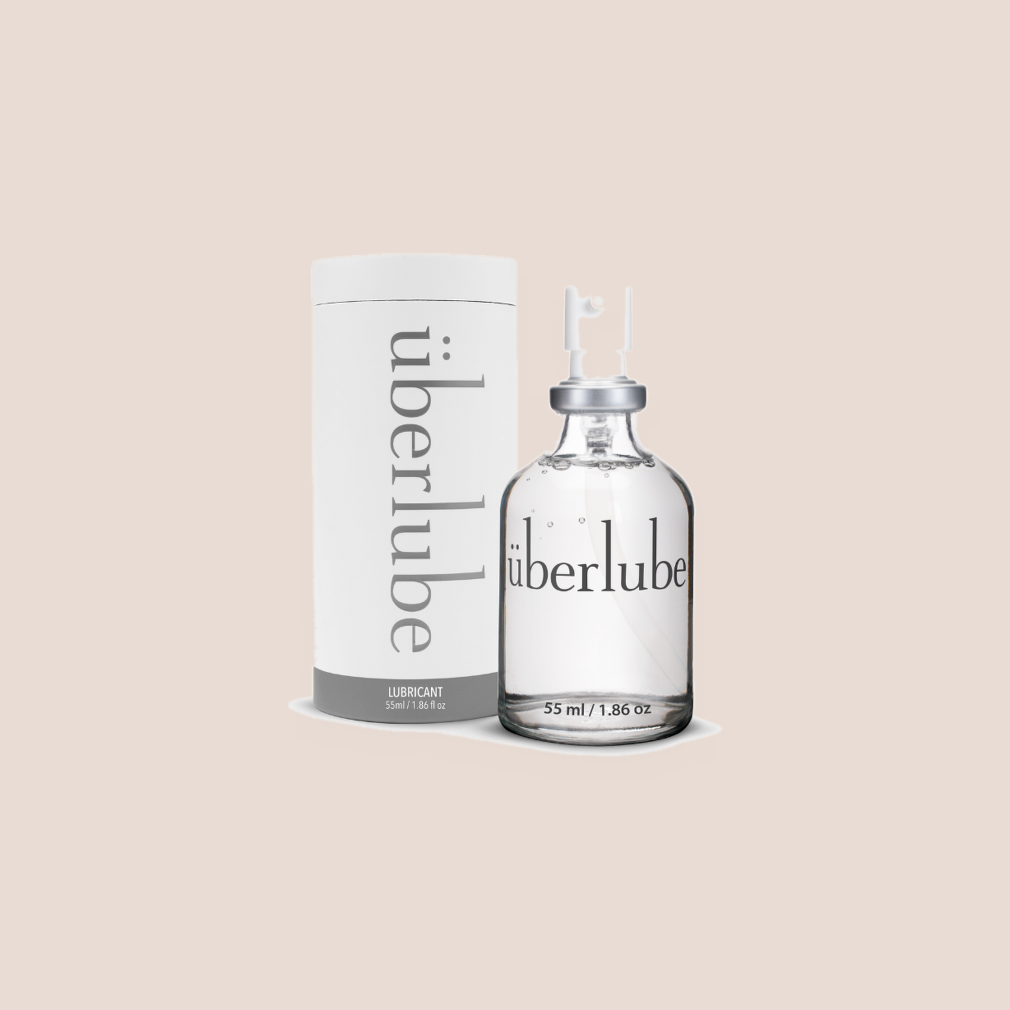 Hummed — intimate glide on a warm blush background