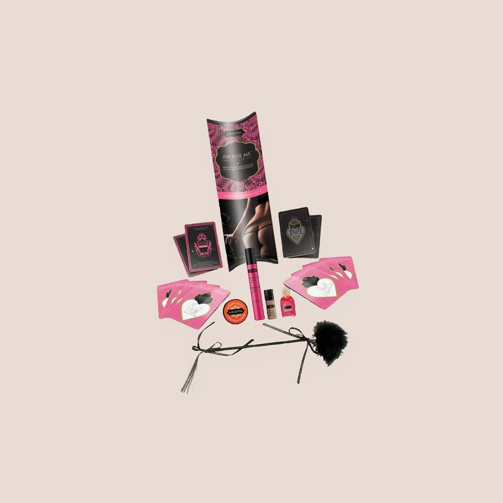 Lustrous — intimate accessory on a warm blush background