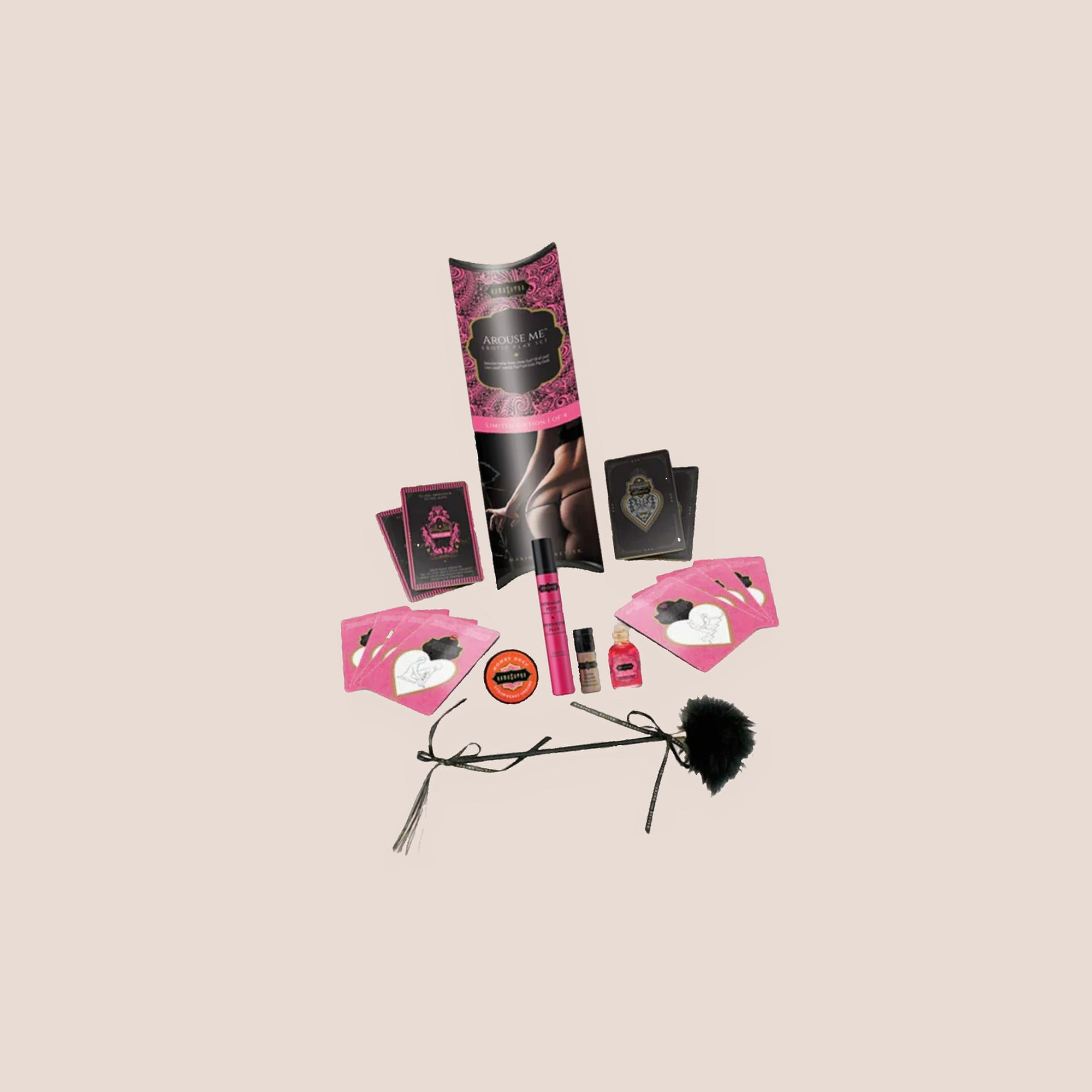 Lustrous — intimate accessory on a warm blush background