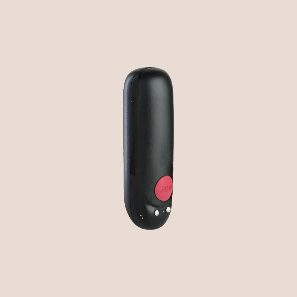 Murmured — intimate massager on a warm blush background