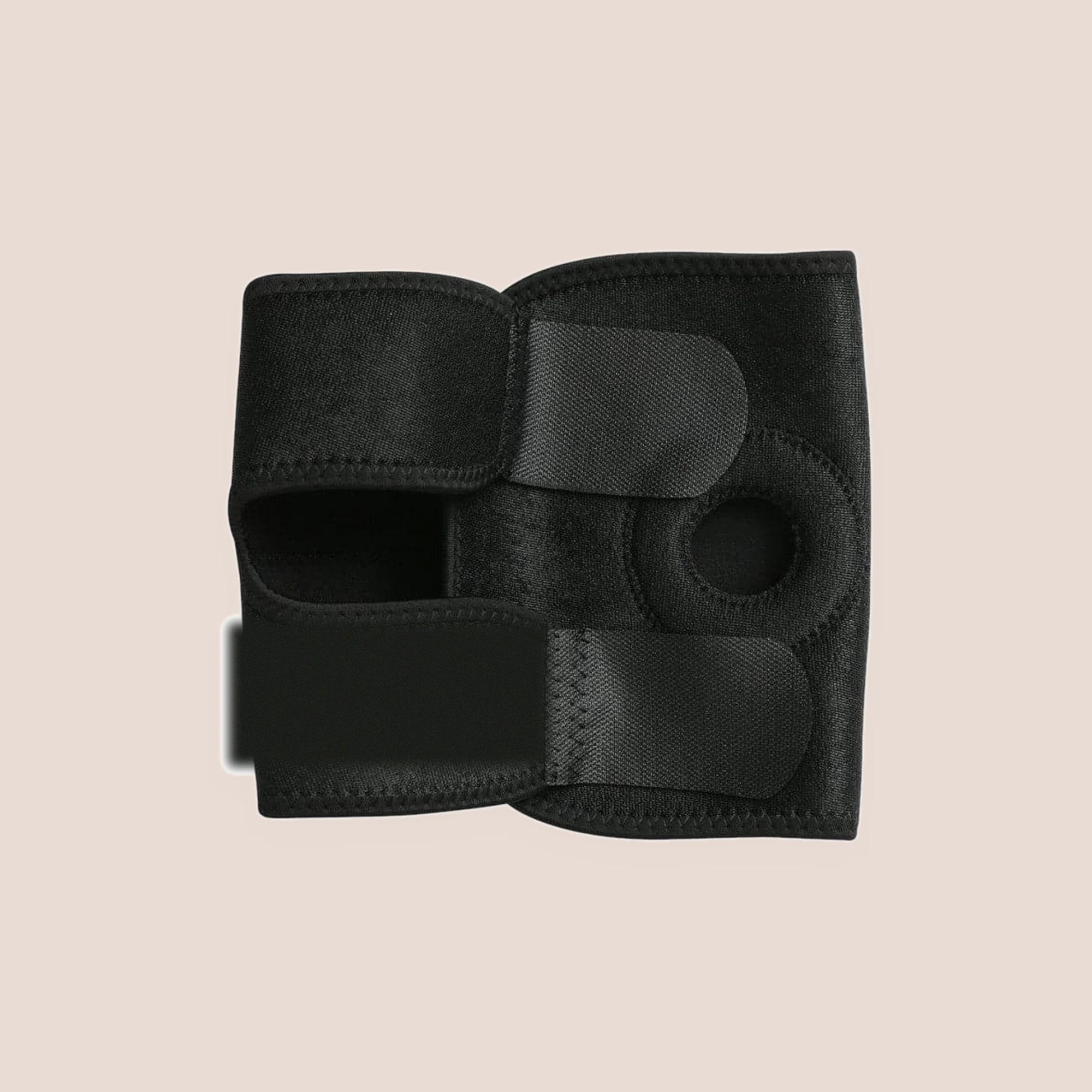 Nimble — harness piece on a warm blush background