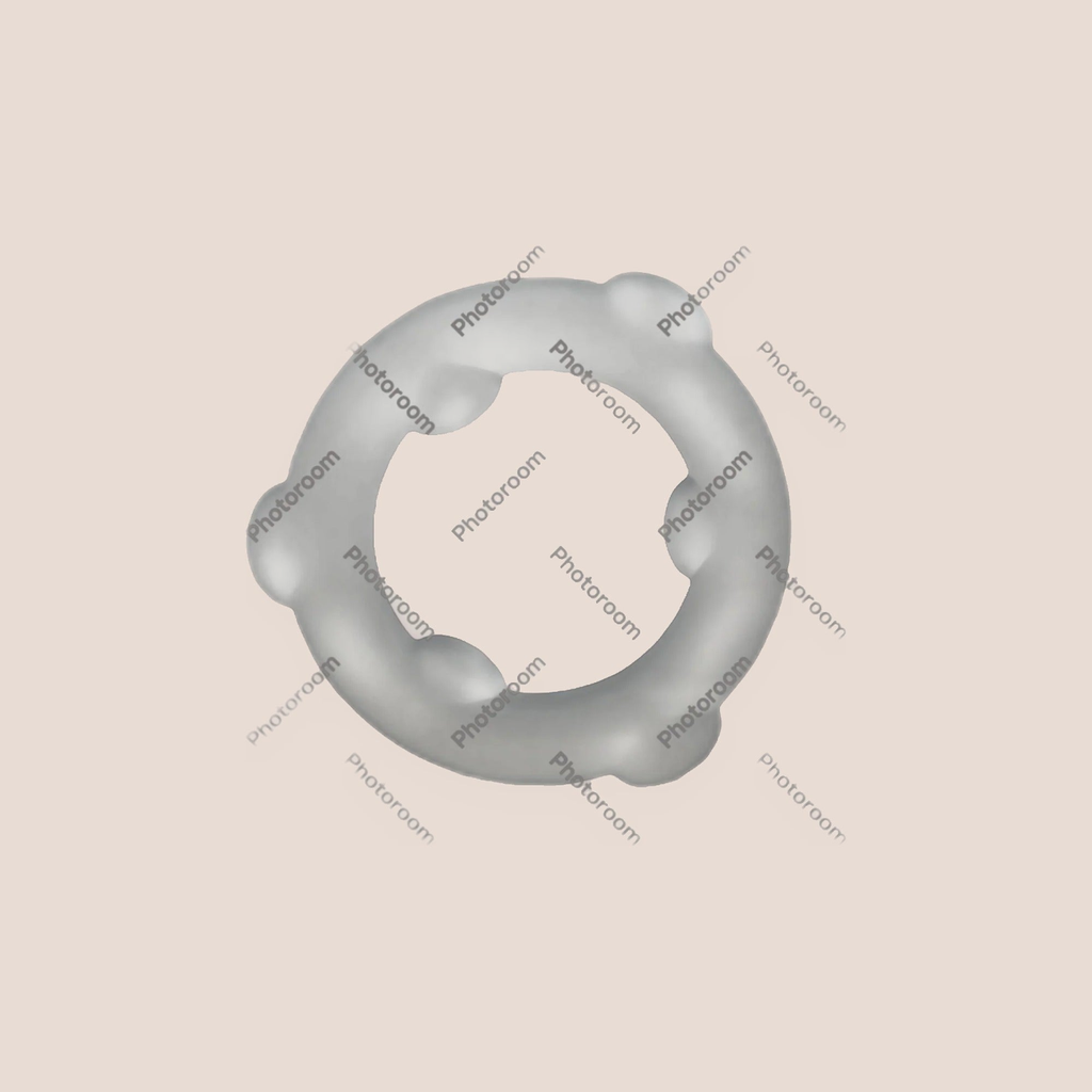 Communing — intimate ring on a warm blush background