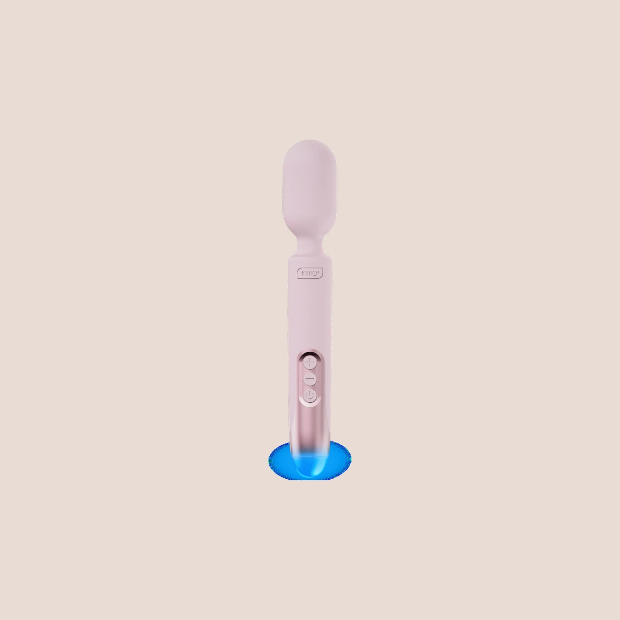 Insatiable — restraint piece on a warm blush background
