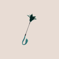 Quickened — restraint piece on a warm blush background