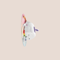 Overpowered — intimate massager on a warm blush background