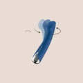 Twirling — intimate massager on a warm blush background